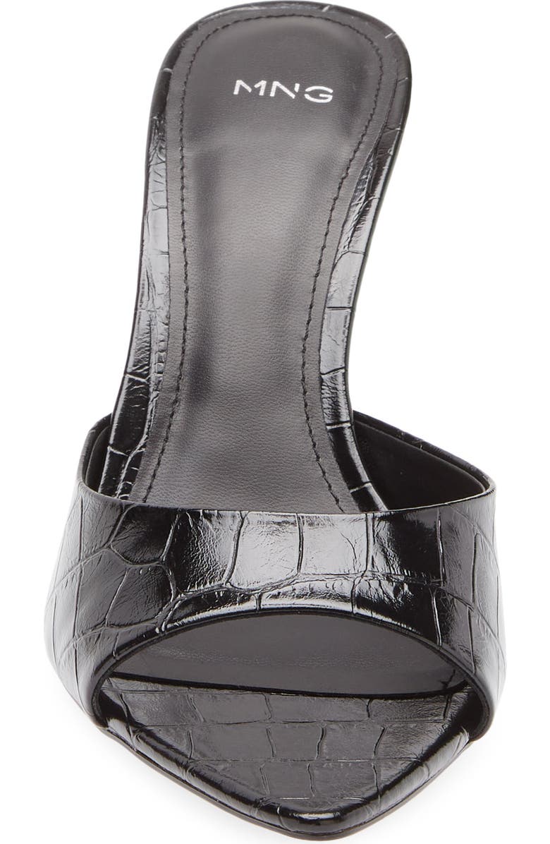 MANGO Pepyco Slide Sandal, Alternate, color, Black