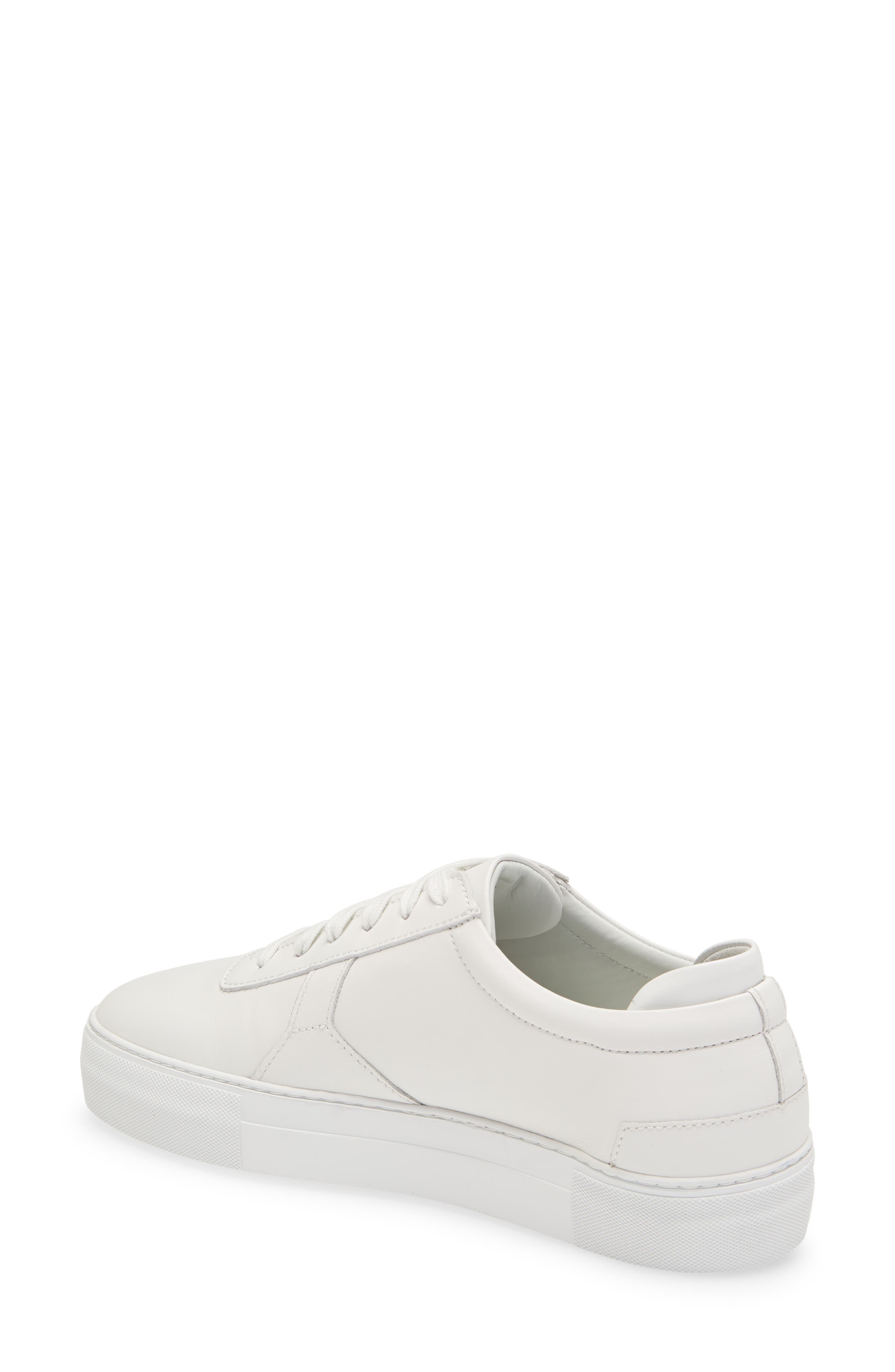 Platform Sneaker, Alternate, color, WHITE LEATHER