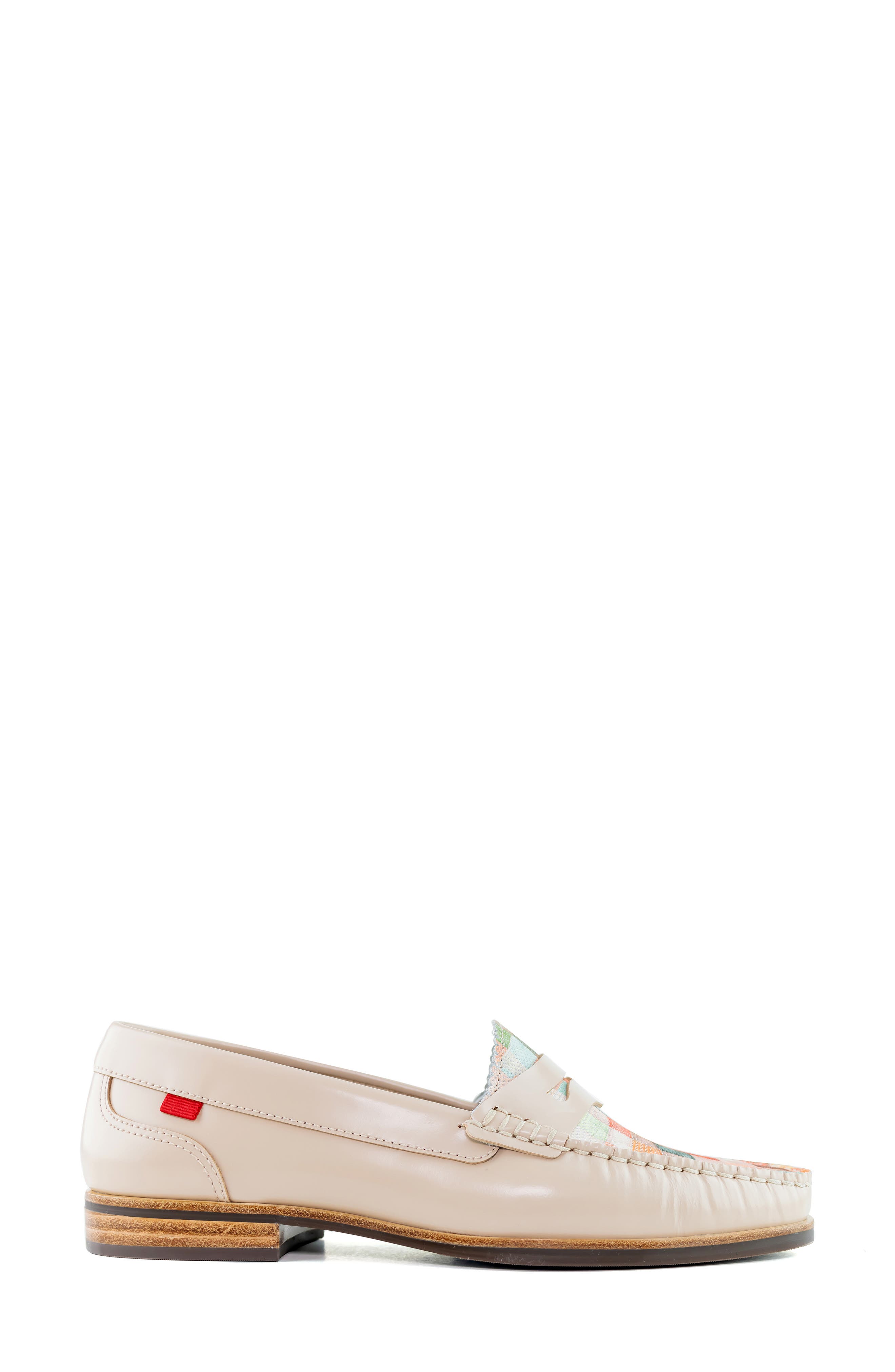 East Village 2.0 Leather Penny Loafer, Alternate, color, BEIGE MOSAIC NAPA