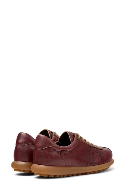 Camper Pelotas Leather Panelled Lace-up Sneakers In Brown