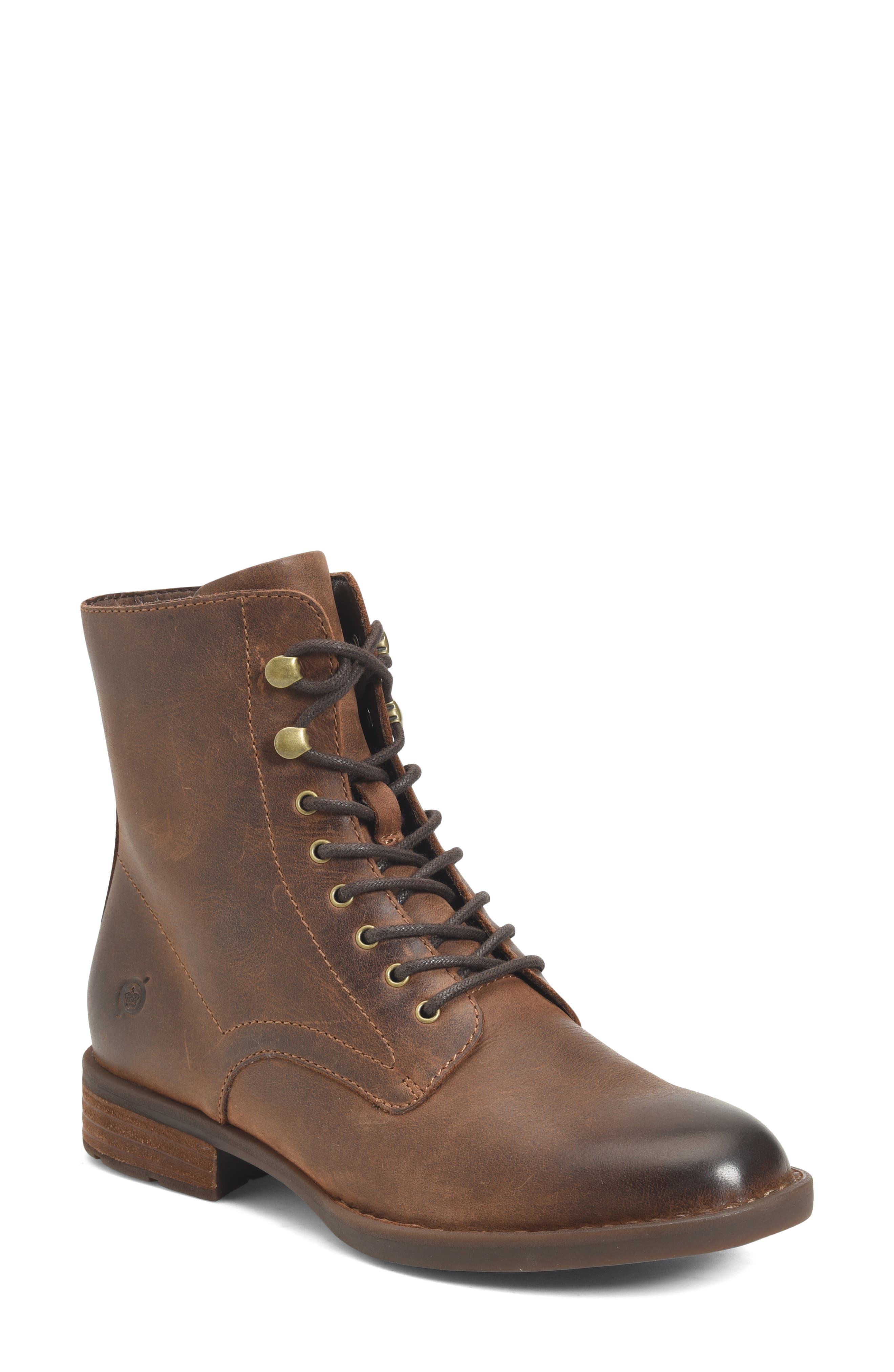 Boreen Bootie, Main, color, BROWN LEATHER