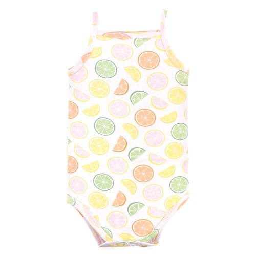 Hudson Baby Soft Cotton Sleeveless Bodysuit In Multi