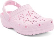 CROCS Classic Floral Cutout Clog