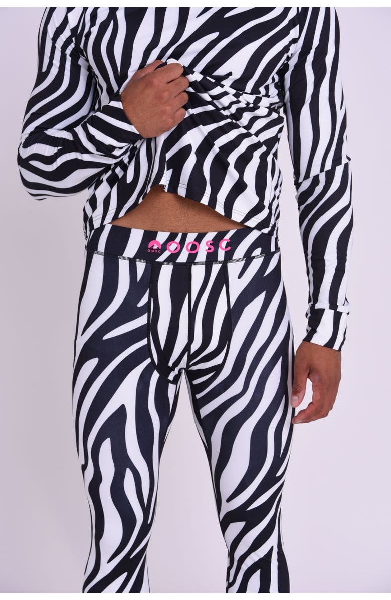 OOSC Baselayer Pant - Hotel California Zebra Print Men
s, Alternate, color,