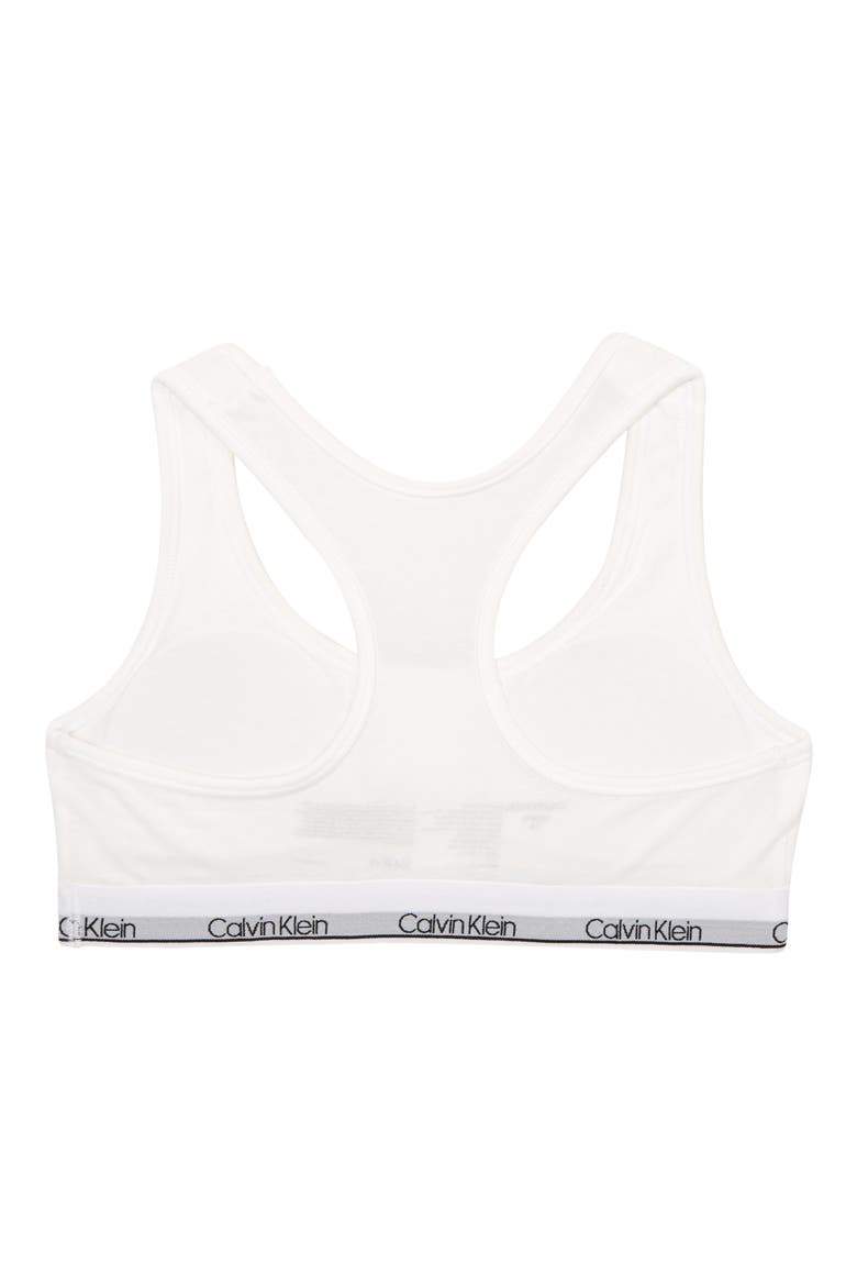 Kids' Racerback Bralette, Alternate, color, CLASSIC WHITE