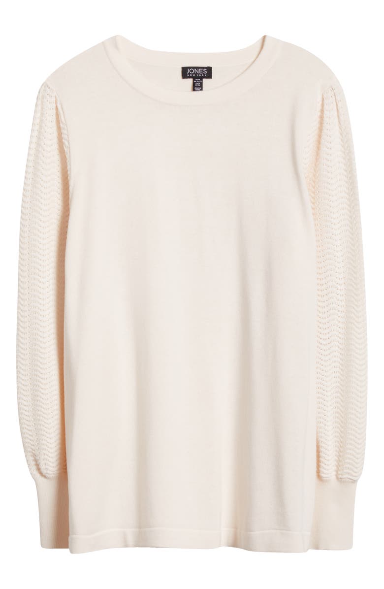 Jones New York Pointelle Stitch Sleeve Sweater, Alternate, color, 