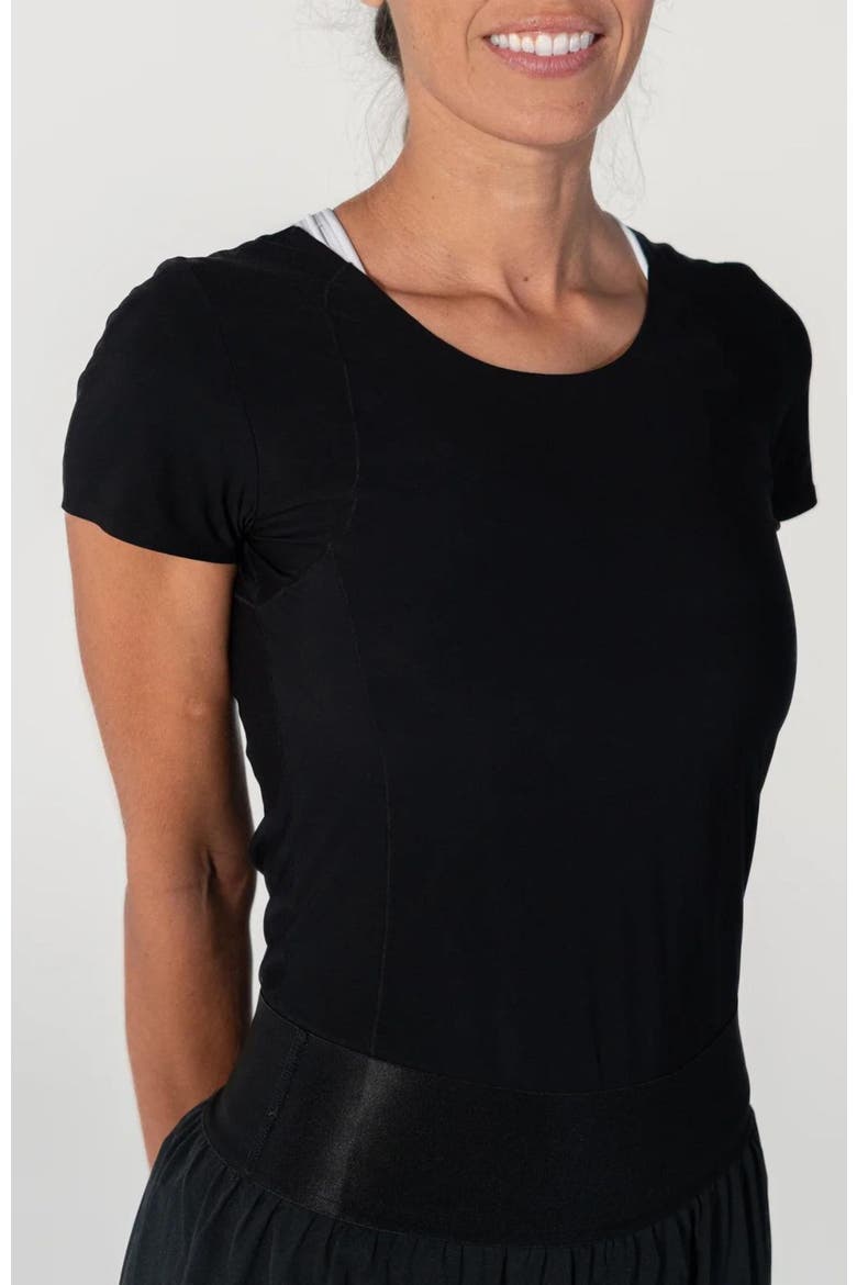 Bounce-It  Pickleball Short Sleeve, Alternate, color, Black Beauty