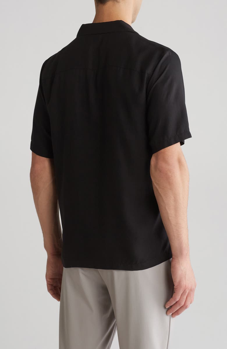 Theory Noll Short Sleeve Lyocell Button-Up Camp Shirt, Alternate, color, 