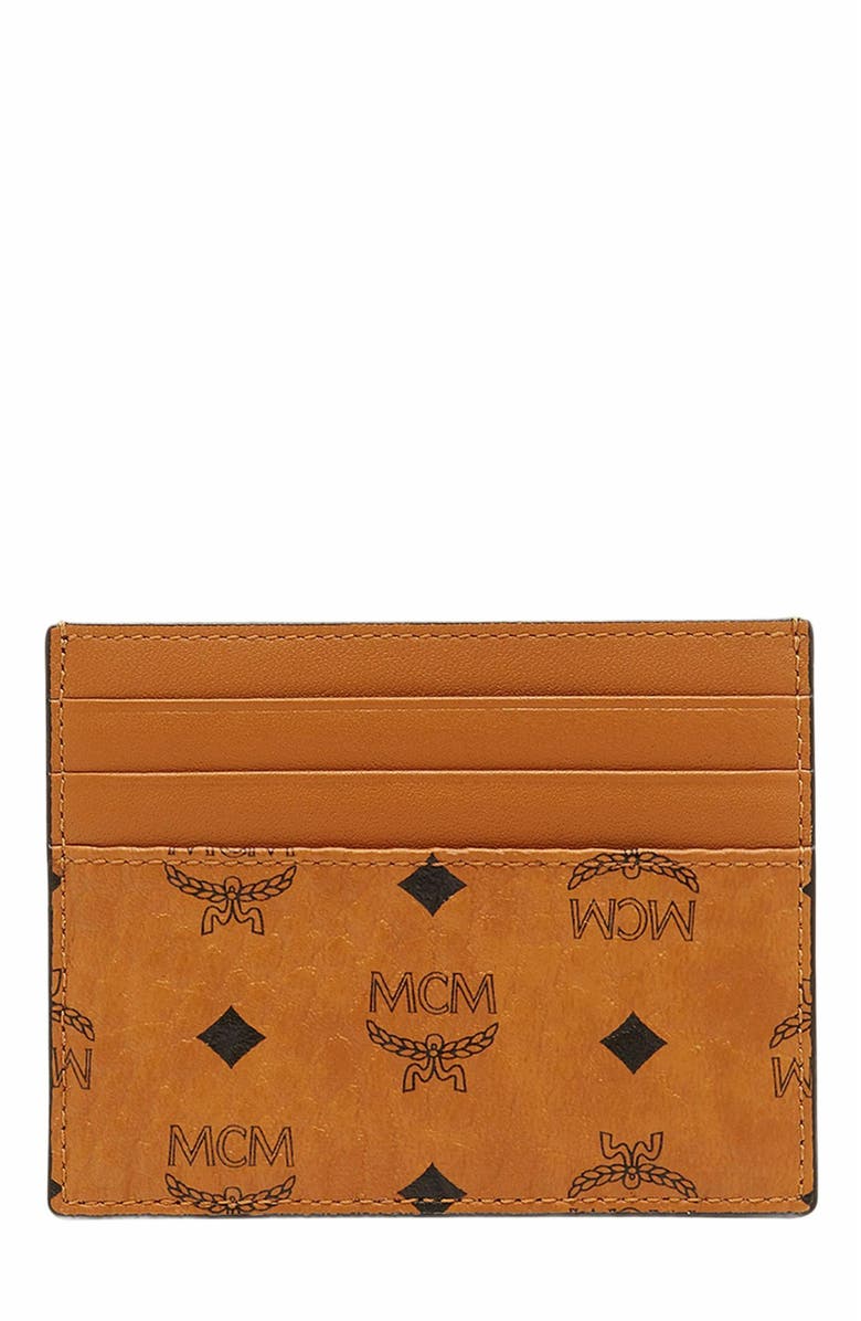 MCM Money Clip Card Case in Visetos Original, Main, color, 