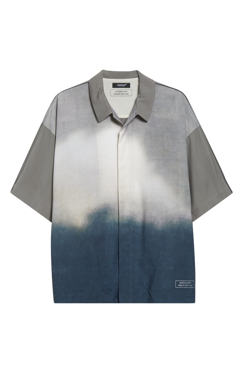 Undercover Robert Bosisio Wool Camp Shirt, Main, color, Gray Base