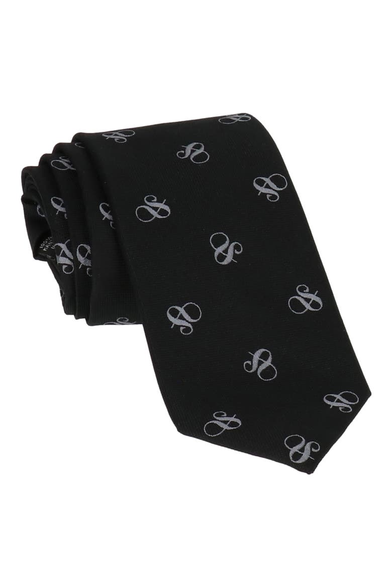 Ampersand Tie, Main, color, BLACK