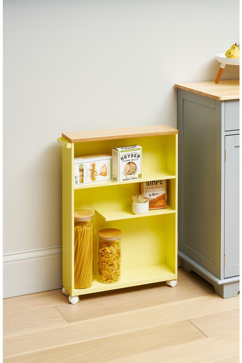 Rolling Storage Cart, Alternate, color, YELLOW