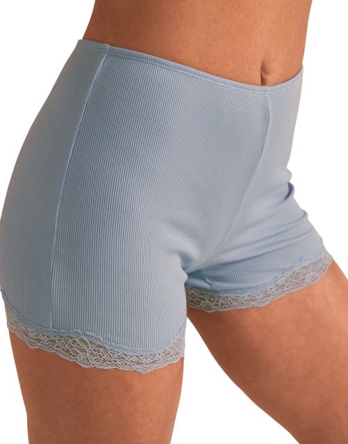 Adore Me Rib Knit Biker Short In Gray