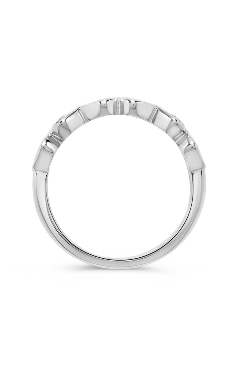 H.J. Namdar Ruby & Diamond Stack Ring, Alternate, color, White Gold