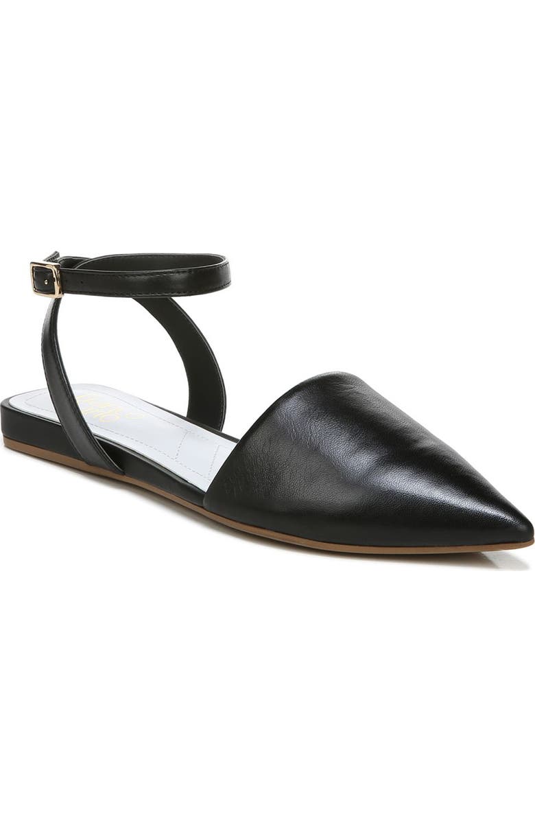 Franco Sarto Cira Pointed Toe Ankle Strap Flat, Main, color,