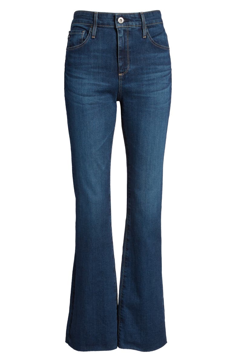 AG Farrah High Waist Fray Hem Bootcut Jeans, Alternate, color, 