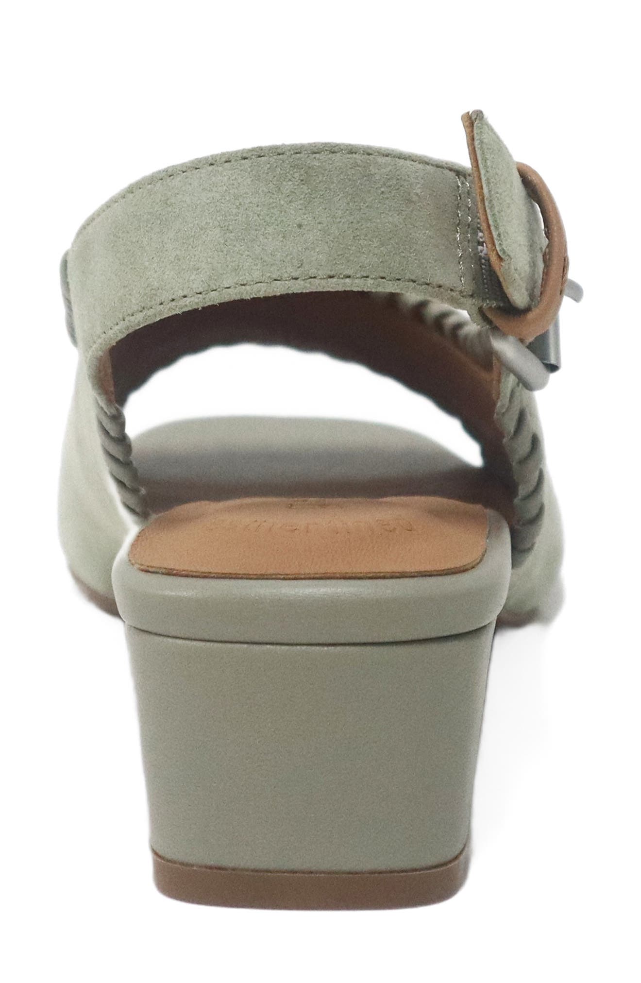 Gentle Souls Samarra Slingback Sandal, Alternate, color, Silver Sage Suede