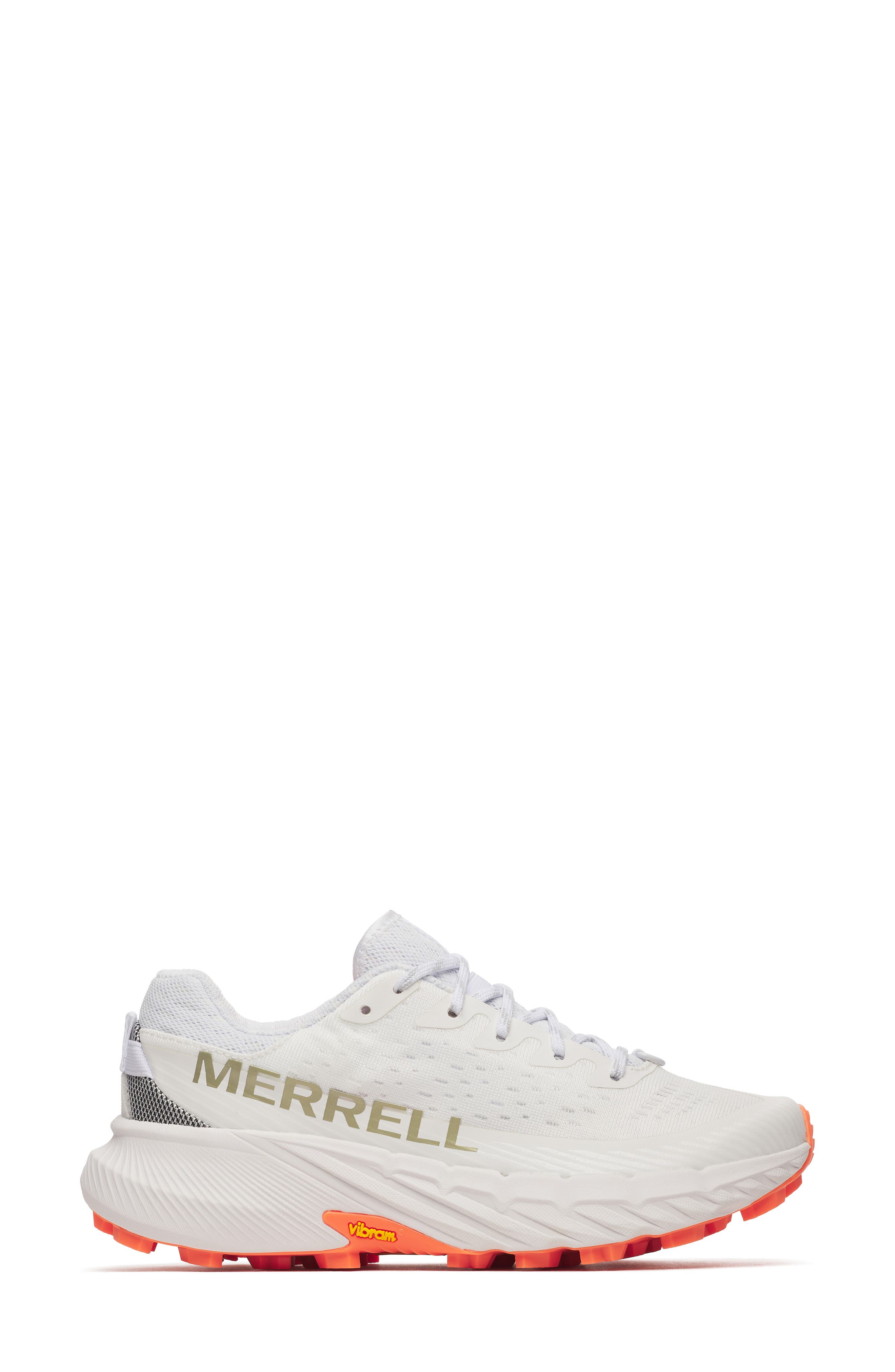 Merrell Agility Peak 5 Running Shoe, Alternate, color, White/ Flare