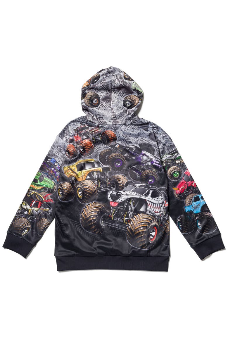 Long Sleeve Hooded Sweatshirt, Alternate, color, Black