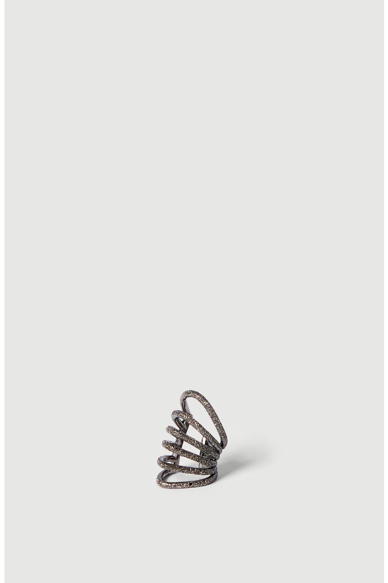 Sterling Silver shimmer ear cuff, Main, color, Lignite