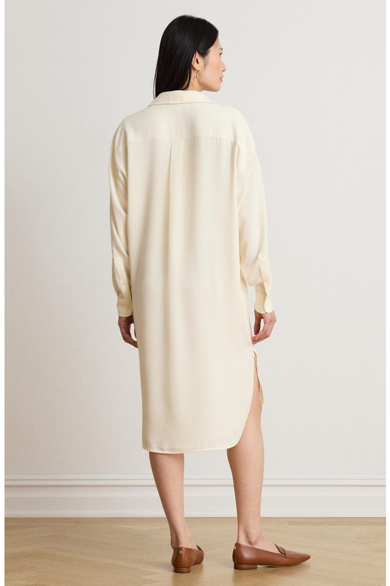 Georgette Midi Shirtdress, Alternate, color, WINTER CREAM IVORY