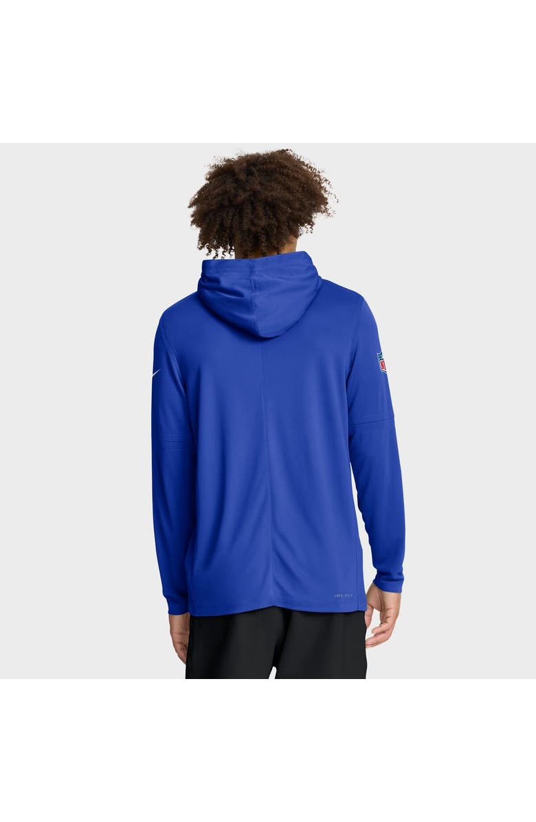 Nike Men's Nike Royal Los Angeles Rams Sideline Pure Fury Performance Long Sleeve Hoodie T-Shirt, Alternate, color, Royal