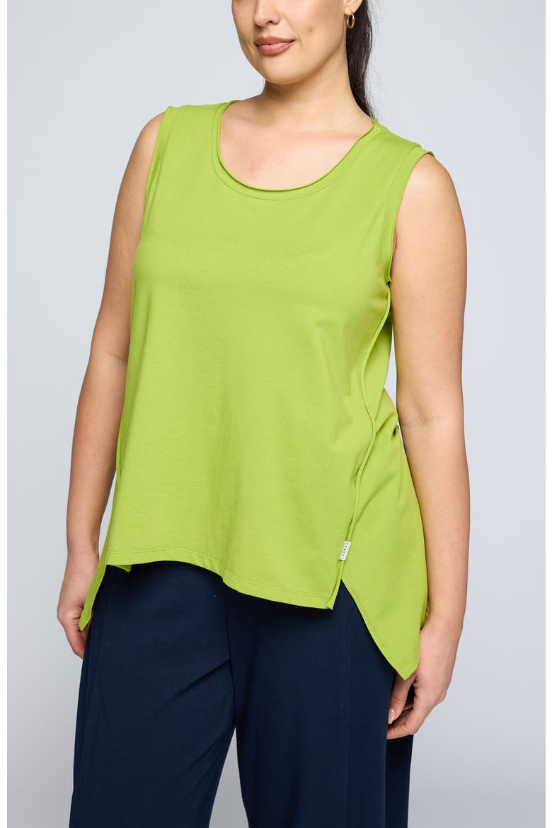 Azari Sleeveless Jersey Top, Alternate, color, Lime