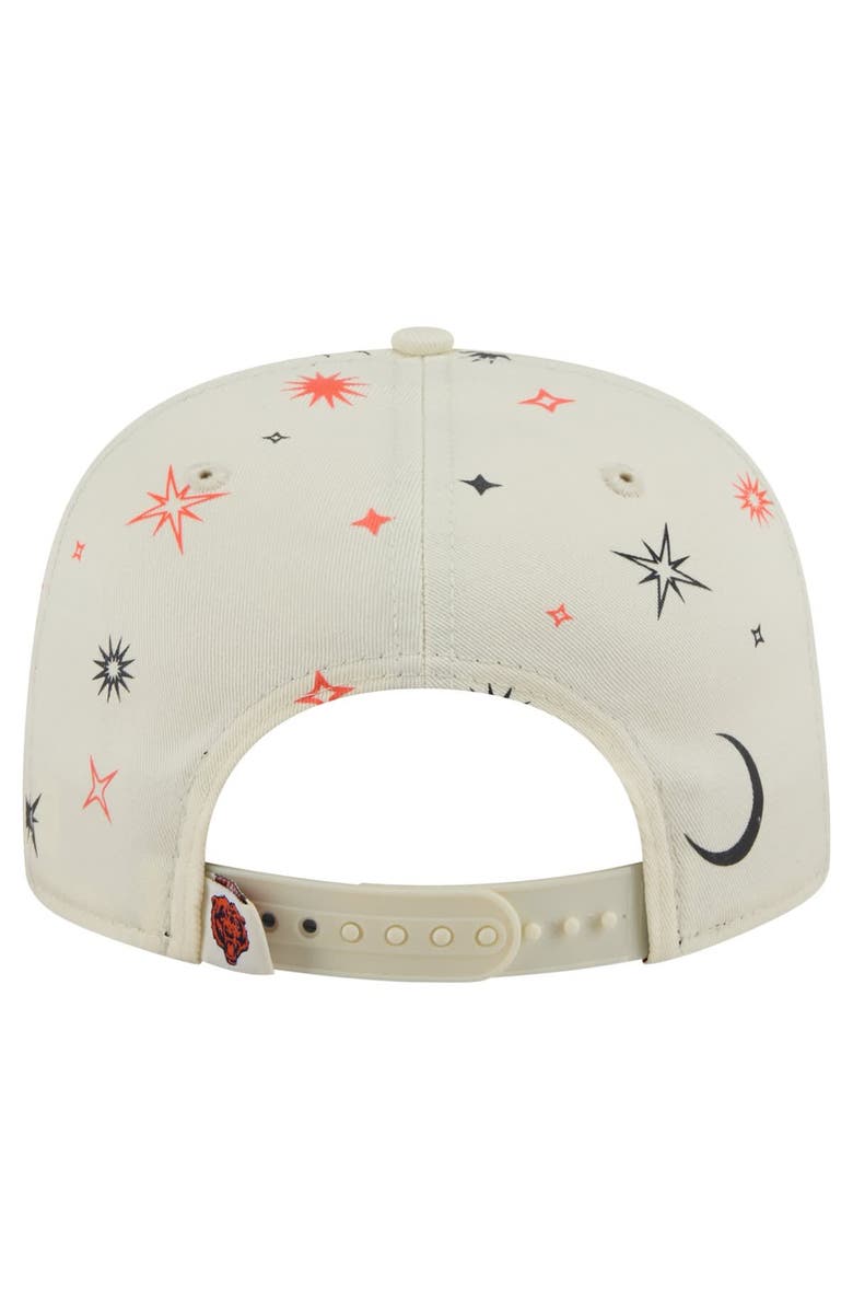 New Era Men's New Era Cream Chicago Bears Celestial Golfer Adjustable Hat, Alternate, color, 