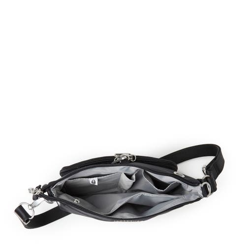 Baggallini Securtex Anti-theft Memento Crossbody Bag In Black