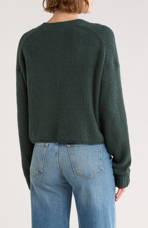 Abound Cozy Crew Pullover Sweater In Green