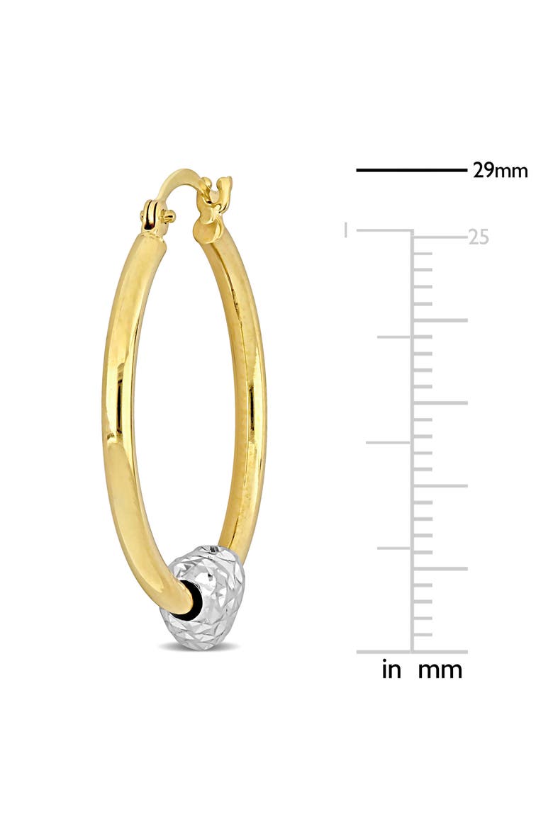 Heart Charm Hoop Earrings, Alternate, color, GOLD