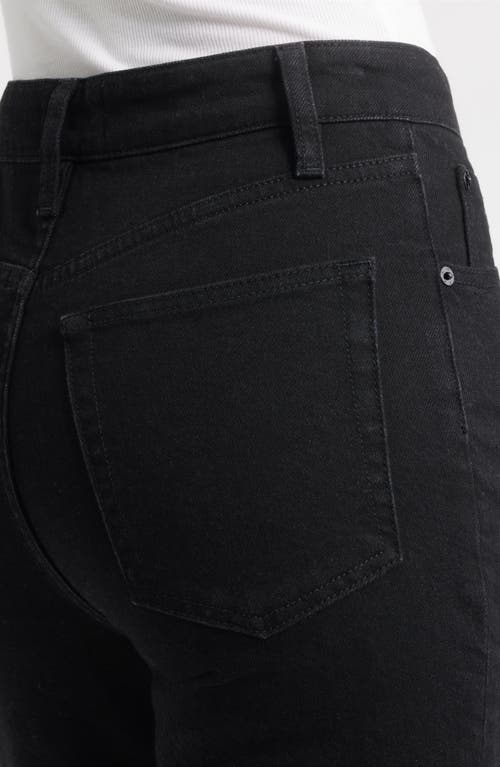 Frame The Arrow High Waist Relaxed Bootcut Jeans In Black