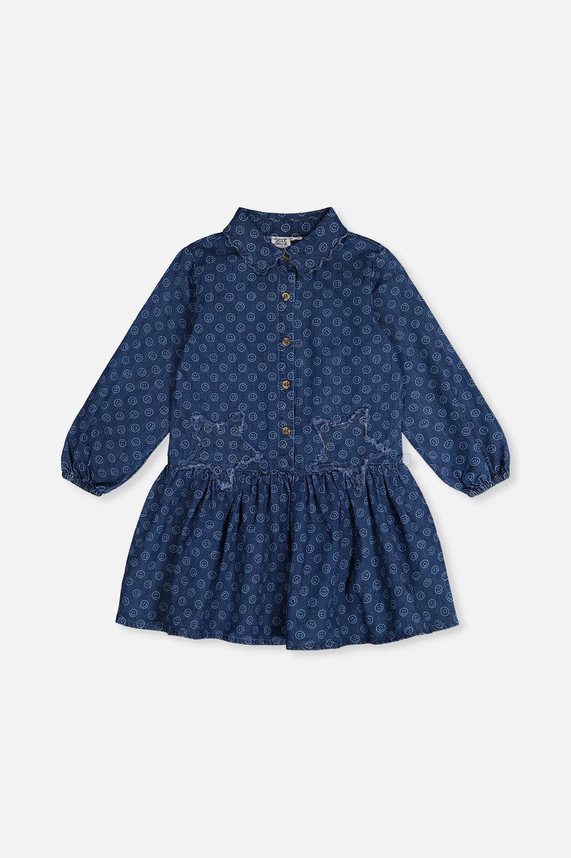 selected Blue Smiley Print