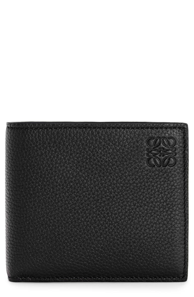 Loewe Logo Bifold Leather Wallet, Main, color,