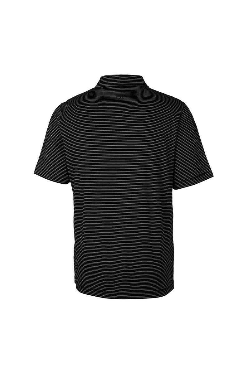Cutter & Buck Men's Cutter & Buck Black Las Vegas Raiders Throwback Logo Big & Tall Forge Pencil Stripe Stretch Polo, Alternate, color, 