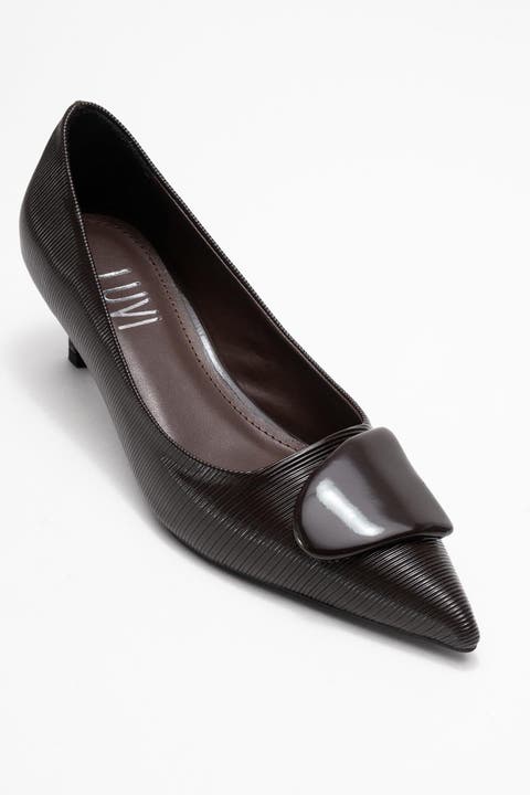 Briana Buckle Pointed Toe Pump (Women)