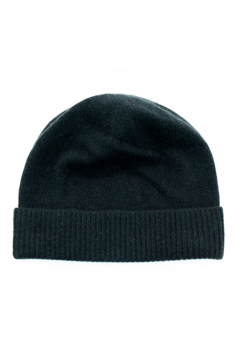 Cashmere Beanie, Main, color, BLACK