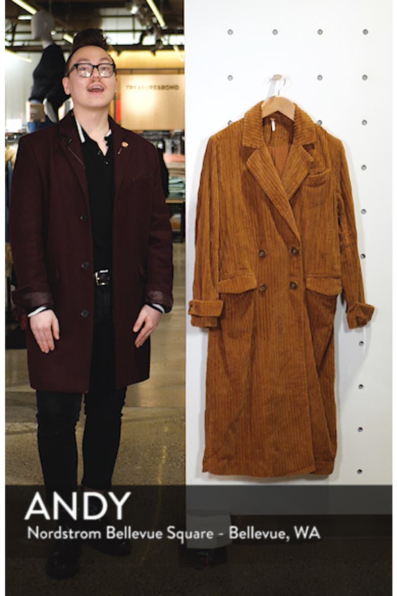 Abbey Road Wide Wale Cotton Corduroy Duster Coat video