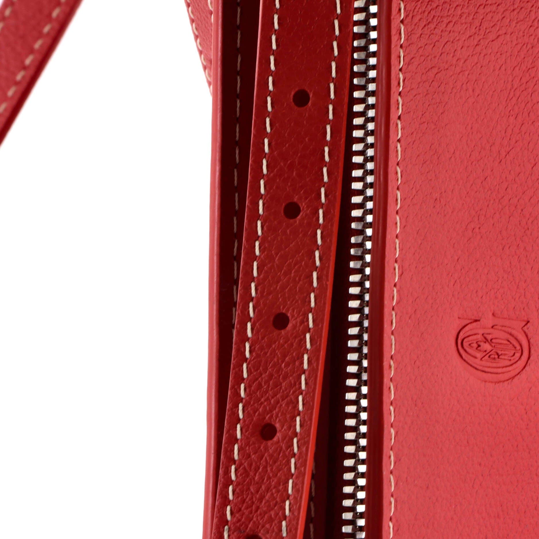 Pre-Owned Goyard Hirondelle Shoulder Bag Coated Canvas and Leather, Alternate, color, Red