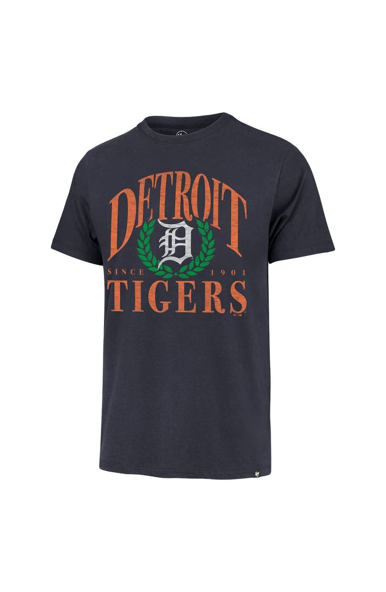 '47 Men's '47 Navy Detroit Tigers Pitchout Franklin T-Shirt, Alternate, color, 