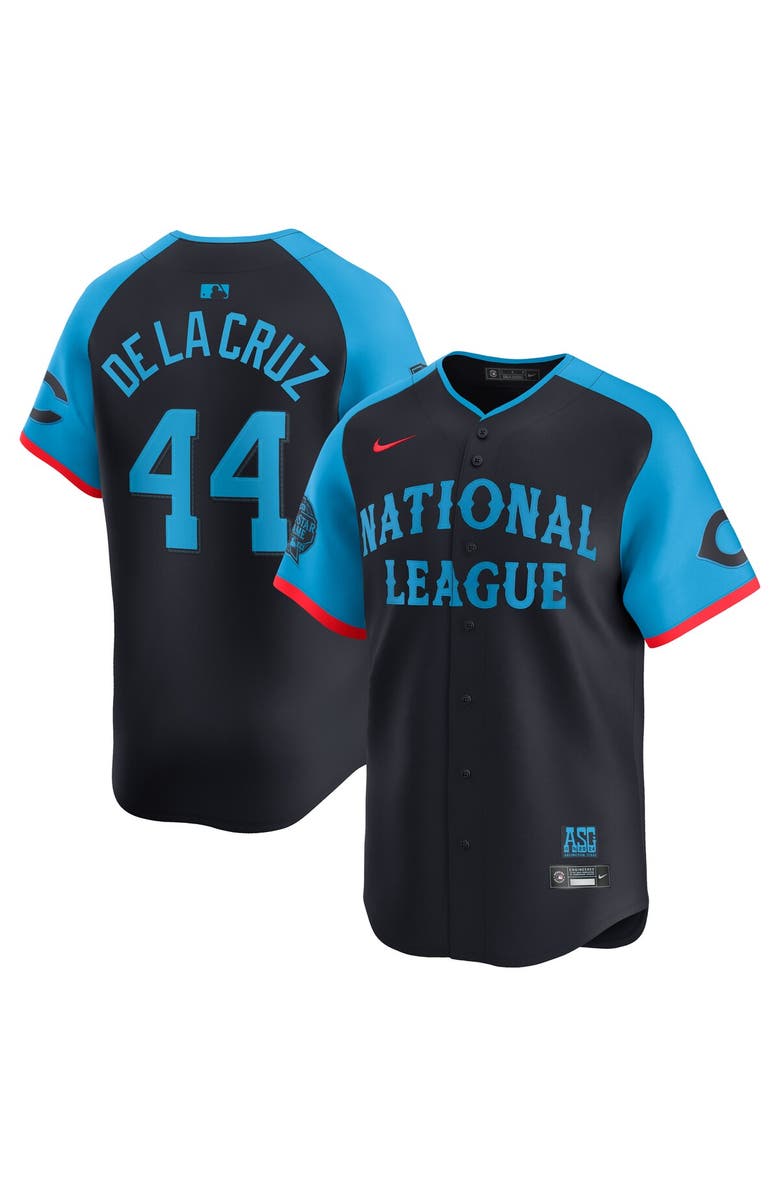 Nike Men's Nike Elly De La Cruz Navy National League 2024 MLB All-Star Game Limited Player Jersey, Main, color, 