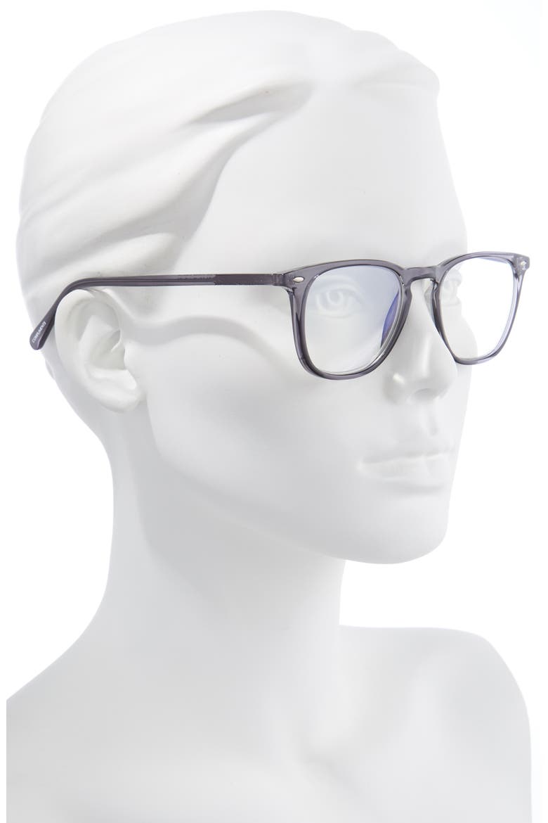 Griffin 51mm Blue Light Blocking Reading Glasses, Alternate, color, SMOKE CRYSTAL