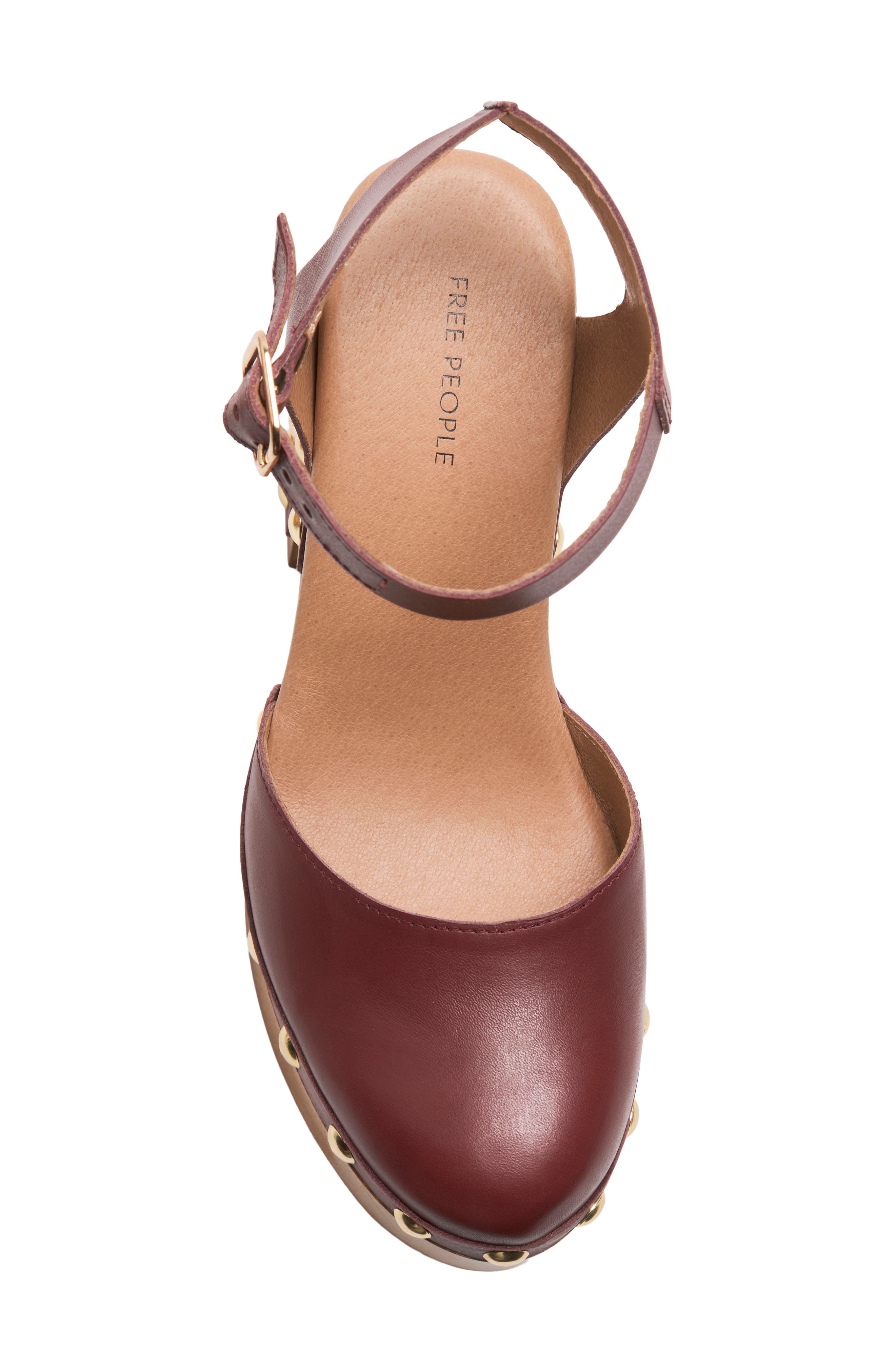 Cecelia Studded Platform Pump, Alternate, color, MAHOGANY AMBER