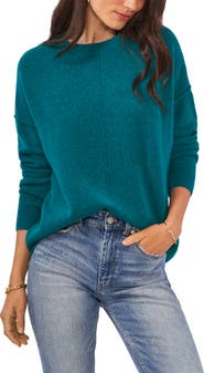 Vince Camuto Exposed Seam Crewneck Sweater
