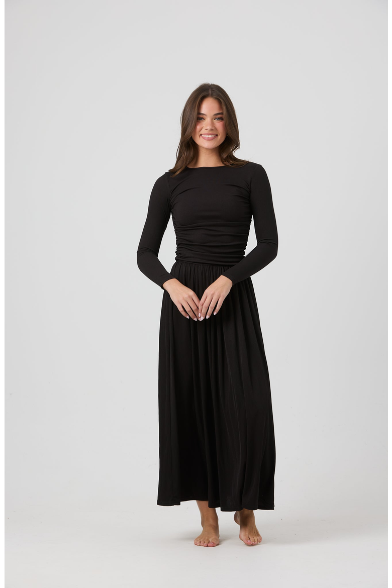 Isa Dress, Alternate, color, Black