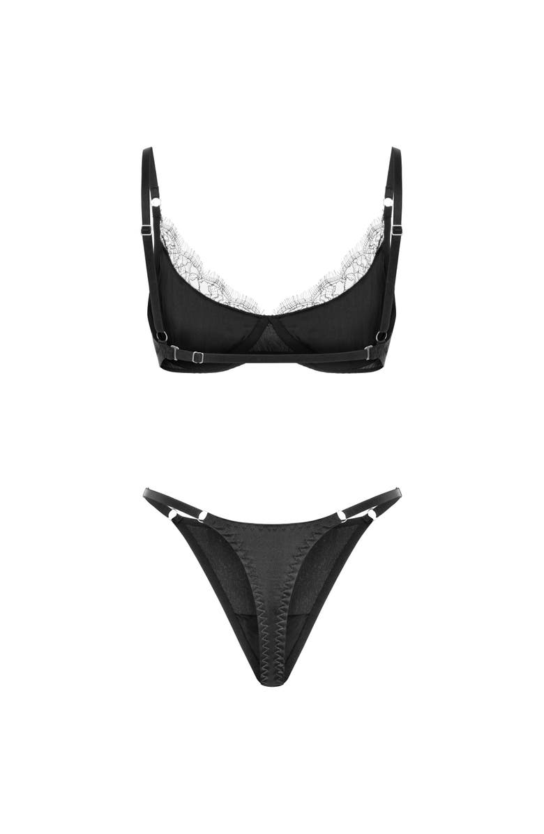 Mers Silk Wildy Panties, Alternate, color, Black