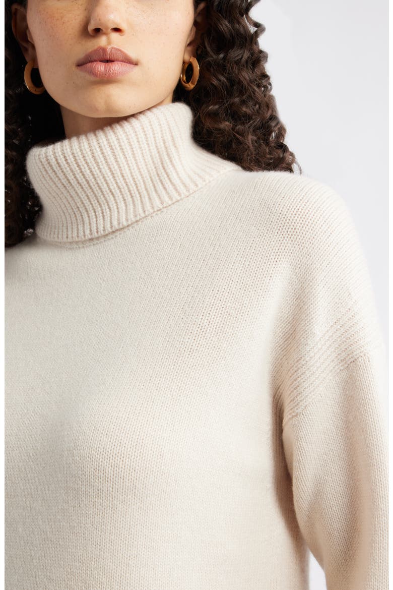 Wool & Cashmere Turtleneck Sweater, Alternate, color, BEIGE BEACH