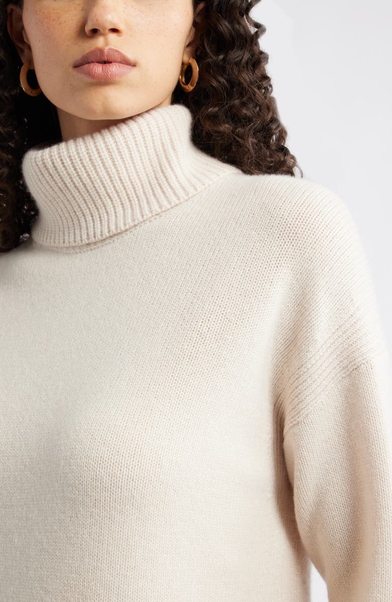 Nordstrom Wool & Cashmere Turtleneck Sweater, Alternate, color, Beige Beach