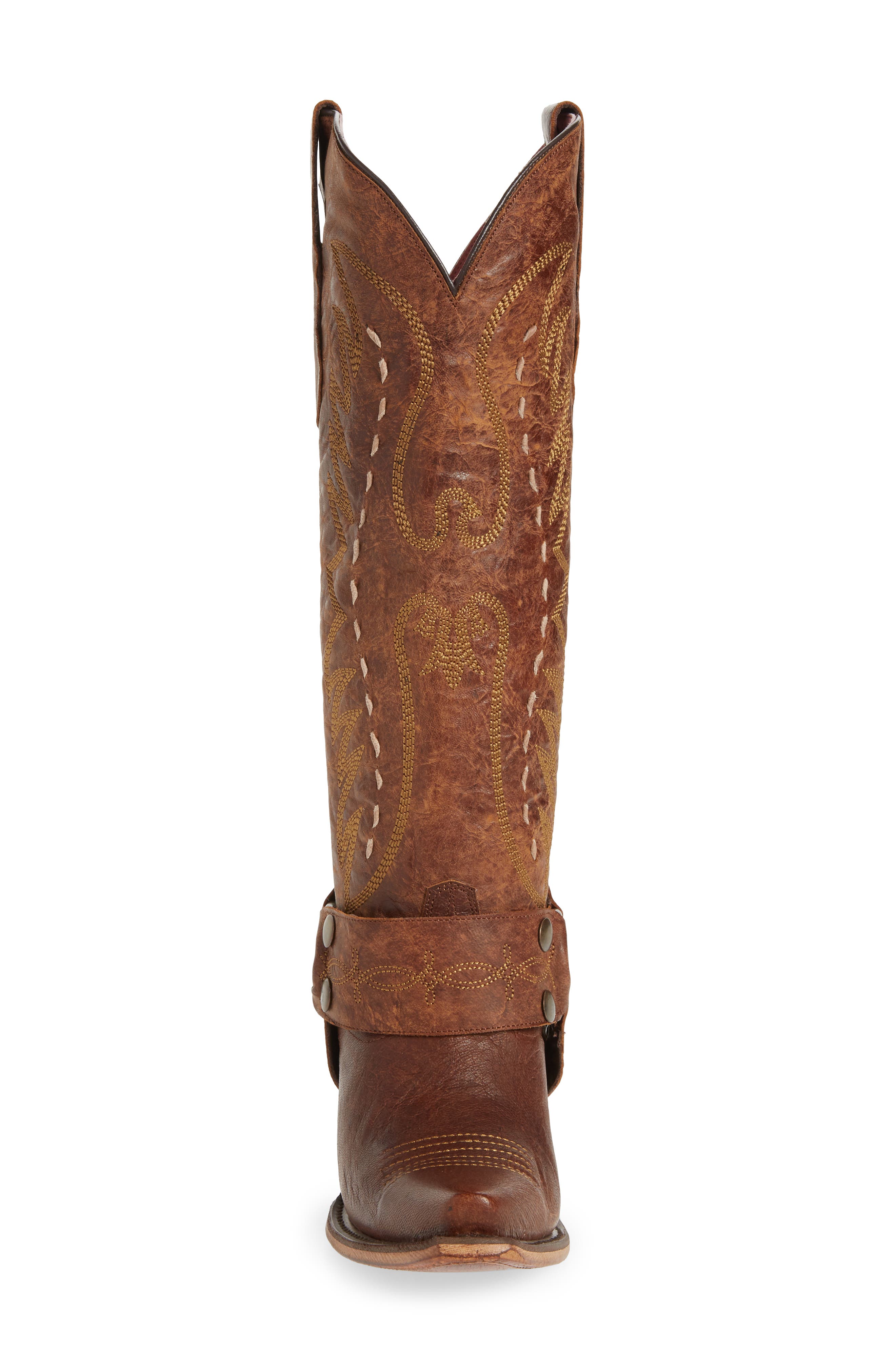x Junk Gypsy Harness Boot, Alternate, color, BROWN LEATHER