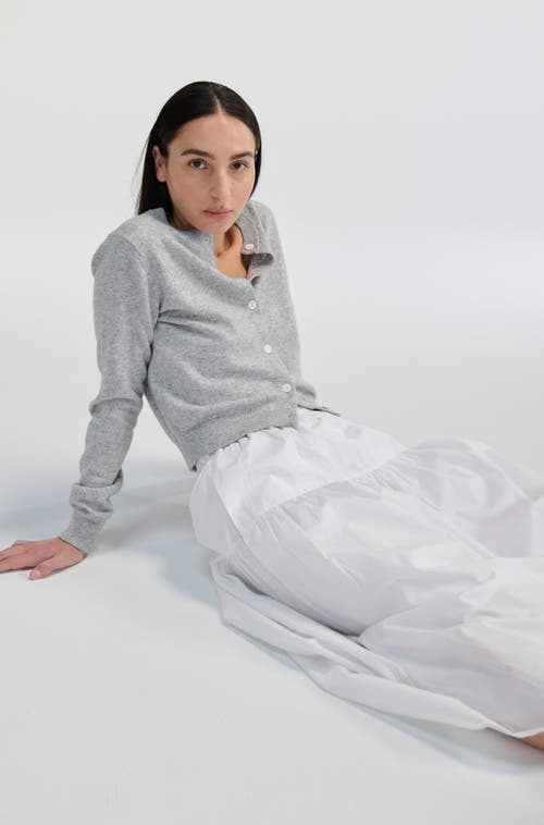 Almina Concept Cotton Midi Length Skirt In White